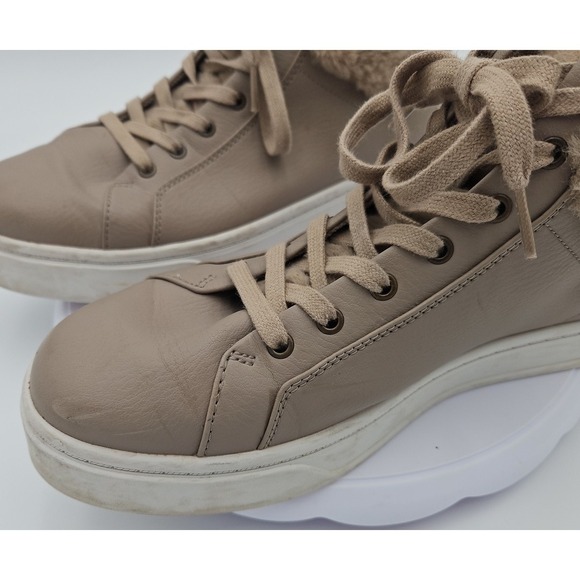 Koolaburra UGG Sundell Fuzz EUC W/11 Chukka Tan Faux Fur High Top Sneaker EUC - Picture 7 of 15